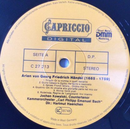 Capriccio C 27 213 - Arien / Arias (Rinaldo, Giulio Cesare, Xerx - Image 3