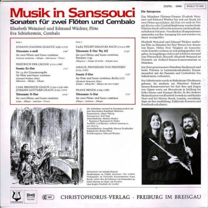 Christophorus SCGLX 74 045 - Musik In Sanssouci - Sonaten Für Zw - Image 4
