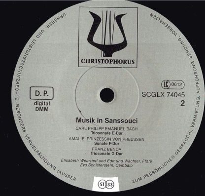 Christophorus SCGLX 74 045 - Musik In Sanssouci - Sonaten Für Zw - Image 6