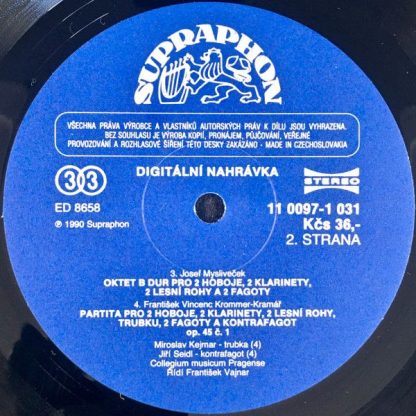 Supraphon 11 0097-1 031 - Partita / Parthia / Serenata / Ottetto - Image 4