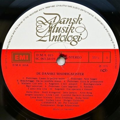 EMI 6C 063-38124 - De Danske Madrigalister - Image 3