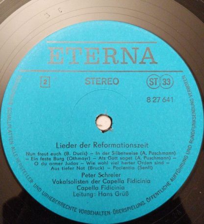 Eterna 8 27 641 - Lieder Der Reformationszeit - Image 4