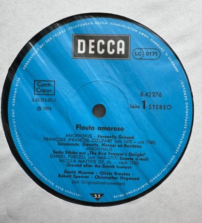 DECCA 6.42276 AW - Flauto Amoroso - Image 3