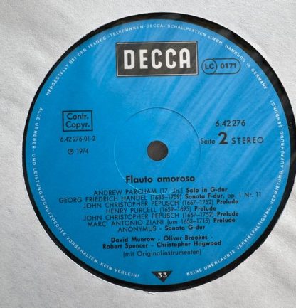 DECCA 6.42276 AW - Flauto Amoroso - Image 4