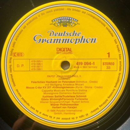 Deutsche Grammophon 419 095-1 - Zelebriert: Feierliches Hochamt - Image 4