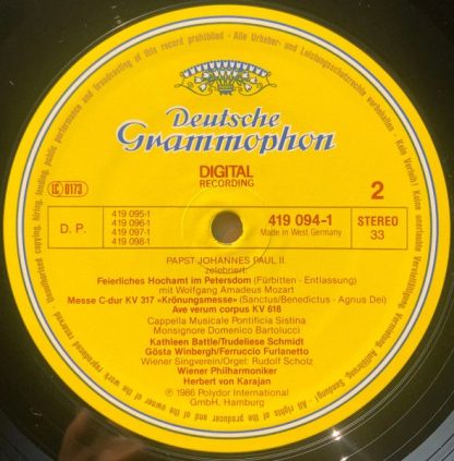 Deutsche Grammophon 419 095-1 - Zelebriert: Feierliches Hochamt - Image 5