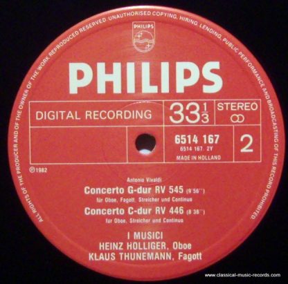 Philips 6514 167 - Concerti Per Oboe - Image 3