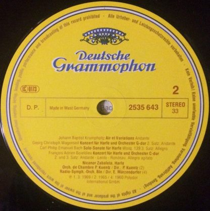 Deutsche Grammophon 2535 643 - Himmlische Harfe. Virtuose Konzer - Image 4
