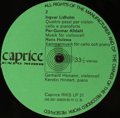CAPRICE RIKS LP 21 - Grammofonkonsert 1972 - Image 6