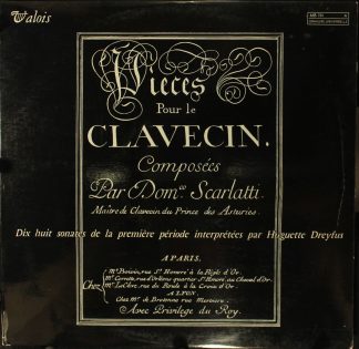 Valois MB 781 - Pièces Pour Le Clavecin - Dix Huit Sonate De La