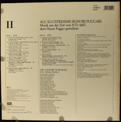 Deutsche Harmonia Mundi 065 16 9555 1 - All' Illustrissimi Signo - Image 2