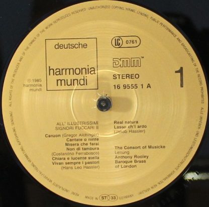 Deutsche Harmonia Mundi 065 16 9555 1 - All' Illustrissimi Signo - Image 3