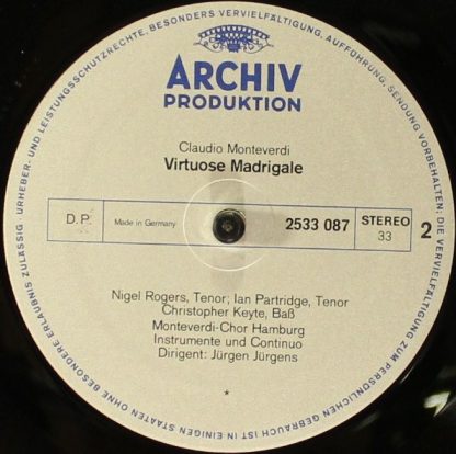 Archiv Production 2533 087 - Virtuose Madrigale - Image 4