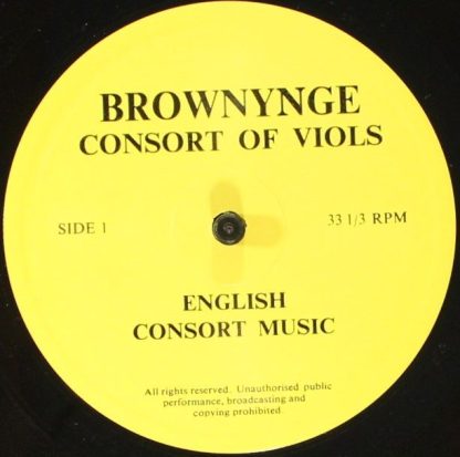 Not On Label - - English Consort Music - The Brownynge Consort O - Image 3