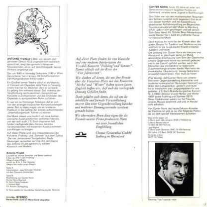Grünenthal TST 76730 - Antonio Vivaldi Gestern Und Heute Frühlin - Image 2