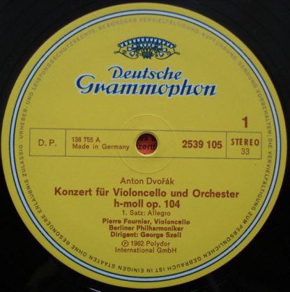 Deutsche Grammophon 2726 027 - Cellokonzert / Cello Concerto, Ce - Image 4