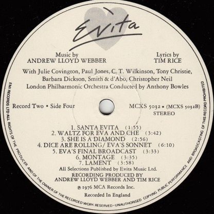 MCA Records MCX 503 - Evita - Image 7