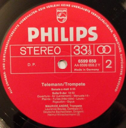 Philips 6599 659 - Telemann Trompete - Image 4