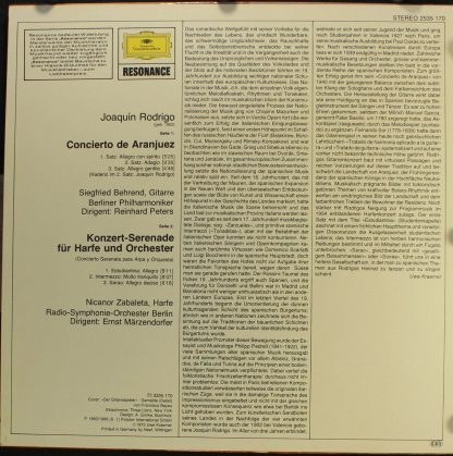 Deutsche Grammophon 2535 170 - Concierto De Aranjuez - Image 2