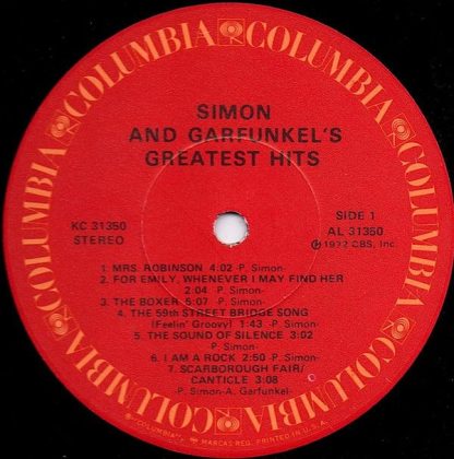 Columbia KC 31350 - Simon And Garfunkel's Greatest Hits - Image 3