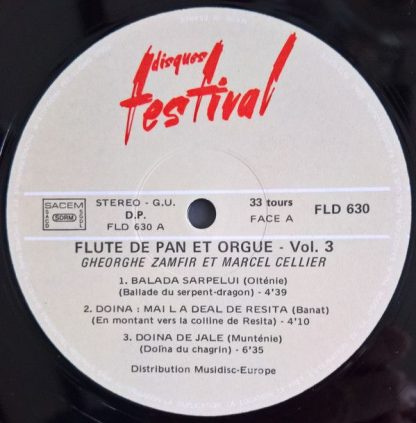 Disques Festival FLD 630 - Improvisation Pour Flûte De Pan Et Or - Image 6