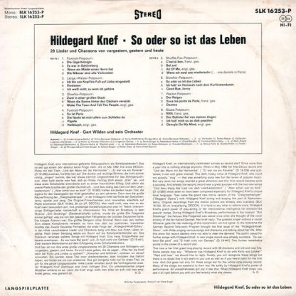 DECCA SLK 16 253-P - So Oder So Ist Das Leben - Image 4