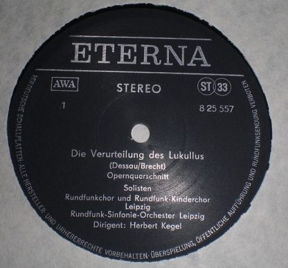 Eterna 8 20 557 - Die Verurteilung Des Lukullus (Opernquerschnit - Image 4