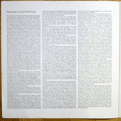 Eterna 8 26 133 - Minnesang Und Spruchdichtung Um 1200-1320 - Image 2