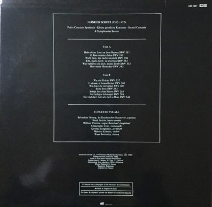 harmonia mundi France HM 1097 - Kleine Geistliche Konzerte - Image 2