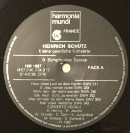 harmonia mundi France HM 1097 - Kleine Geistliche Konzerte - Image 4