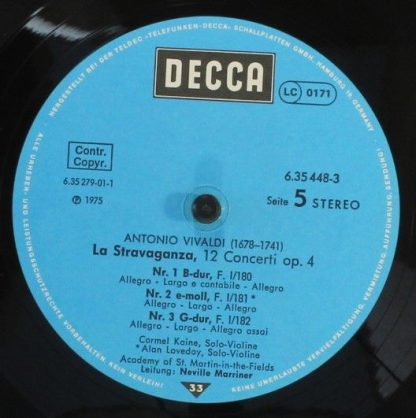DECCA 6.35448 - L'Estro Armonico / La Stravaganza / Die Vier Jah - Image 7
