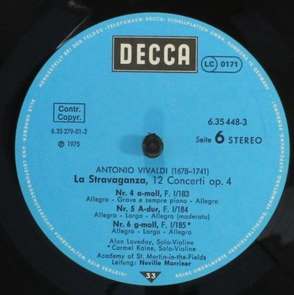 DECCA 6.35448 - L'Estro Armonico / La Stravaganza / Die Vier Jah - Image 8