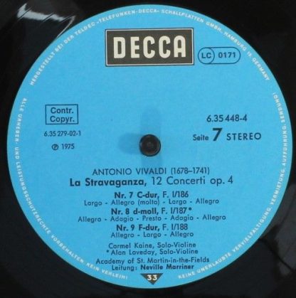 DECCA 6.35448 - L'Estro Armonico / La Stravaganza / Die Vier Jah - Image 9