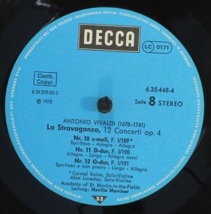DECCA 6.35448 - L'Estro Armonico / La Stravaganza / Die Vier Jah - Image 10
