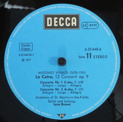 DECCA 6.35448 - L'Estro Armonico / La Stravaganza / Die Vier Jah - Image 13