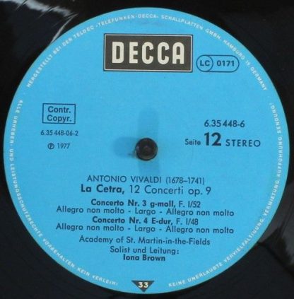 DECCA 6.35448 - L'Estro Armonico / La Stravaganza / Die Vier Jah - Image 14
