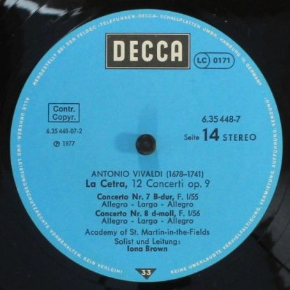 DECCA 6.35448 - L'Estro Armonico / La Stravaganza / Die Vier Jah - Image 16