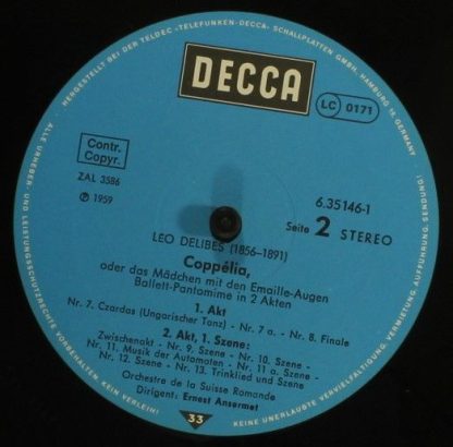 DECCA 6.35146 DX - Coppélia  Vollständiges Ballett - Image 6