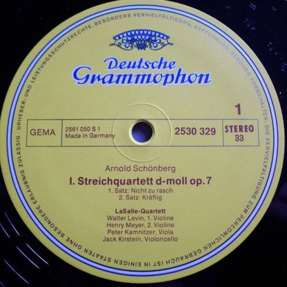 Deutsche Grammophon 2530 329 - Streichquartett D-Moll Op.7 · Str - Image 3