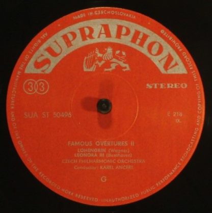Supraphon SUA 50496 - Famous Operatic Overtures - Image 4