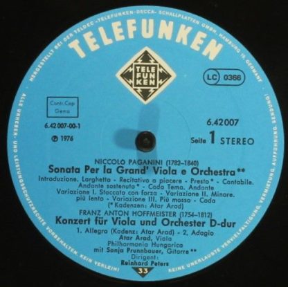 Telefunken 6.42007 - Viola Concertos - Image 5