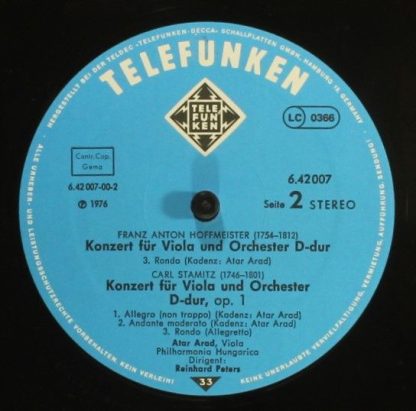 Telefunken 6.42007 - Viola Concertos - Image 6