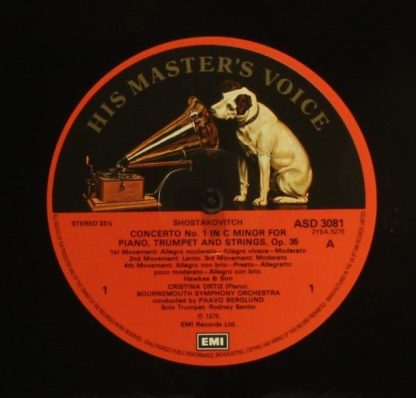 His Master's Voice ASD 3081 - Concerto For Piano, Trumpet & Stri - Image 3
