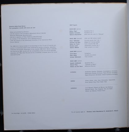 Donemus DAVS 6802 - Flute Concerto In E Minor / Harpsichord Conc - Image 2