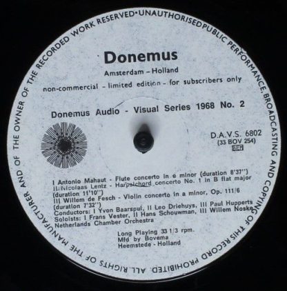 Donemus DAVS 6802 - Flute Concerto In E Minor / Harpsichord Conc - Image 5
