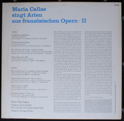 Columbia C 91 246 - Maria Callas Singt Arien Aus Französischen O - Image 2