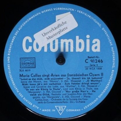 Columbia C 91 246 - Maria Callas Singt Arien Aus Französischen O - Image 4