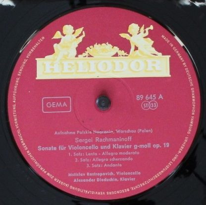HELIODOR 89 645 - Sonate Für Violoncello Und Klavier G-moll Op. - Image 3
