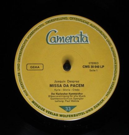 Camerata (2) CMS 30040 - Missa Da Pacem - Image 3