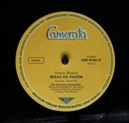 Camerata (2) CMS 30040 - Missa Da Pacem - Image 4